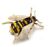 Honey Bee Enamel Rhinestone Brooch Insect