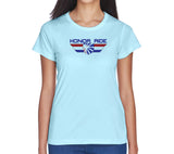 Honor Ride Ladies Ice Blue Performance Shirts