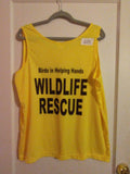 Secret Button Birds in Helping Hands Wildlife Rescue Yellow Men's Tank Top