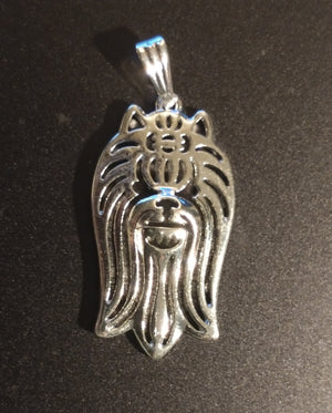 Yorkshire Terrier Long Hair Face Necklace