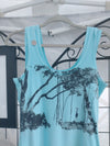 Heron Mangroves Soft Blue Ladies Tank Top