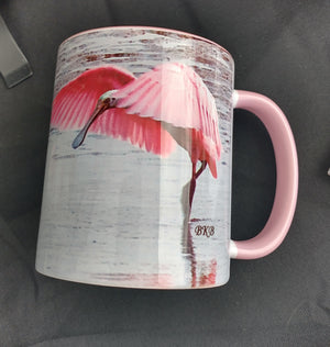 Roseate Spoonbill Coffee Mug & Reddish Egret