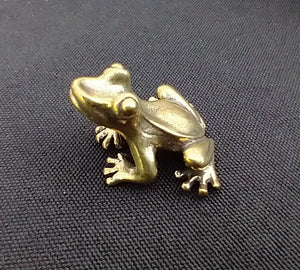 Frog sm Brass Figurine