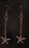 Starfish Art Deco Drop Earrings