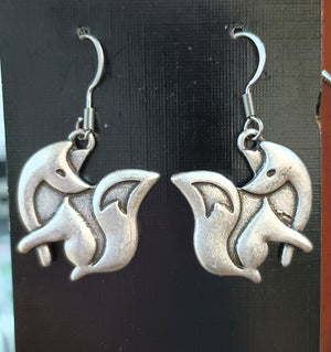 Fox Earrings side face