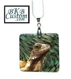 Iguana on Shell Jewelry Set