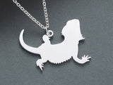 Bearded Dragon feminine Necklace Pendant Stainless Steel