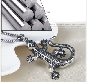 Lizard Gecko Lg Necklace Stainless Steel