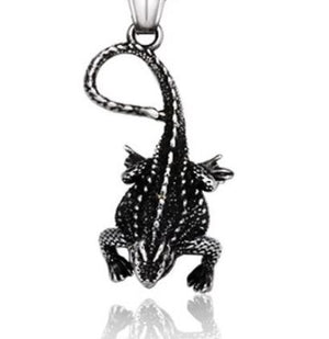 Lizard Horny Toad Necklace Stainless Steel