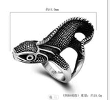 Lizard Ring Unique Stainless Steel