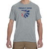 PROJECT HERO Eagle Crest men's Grey Performance T-Shirts "cotton feel"
