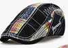 4b Newsboy Black Plaid NICE Cap Hat