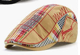 4a Newsboy Tan Plaid NICE Cap Hat