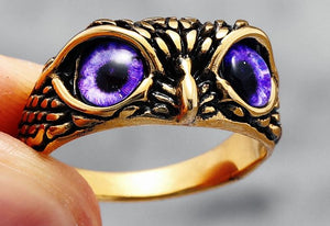 Owl Eyes Stainless Steel Rings