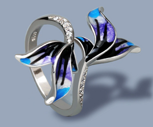 Purple Artful Ring
