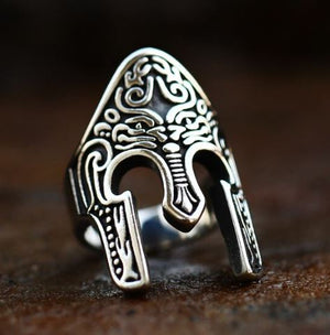 Roman Helmet Stainless Steel Rings