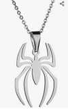 Spider Necklace Flat Stainless Steel