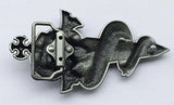 Snake on Knife Belt Buckle