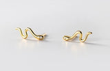 Snake Tiny Earrings Sterling Silver