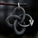 Snake Knot Necklace Stainless Steel