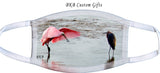 Spoonbill and Reddish Egret Necklace & Earrings
