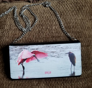 Spoonbill Purse Black PU leatherette