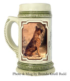 Beer Steins German Green Trim