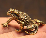 Toad Brass Figurine