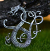 Dragon Flat Ornate Necklace Stainless Steel