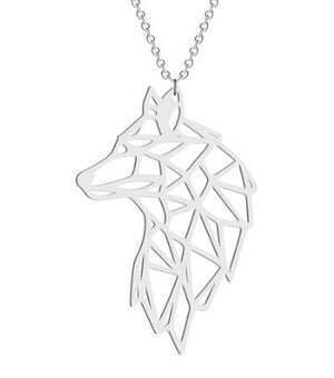 Wolf Necklace Stainless Steel