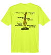 Bike Performance T-Shirt Yellow "Will You Stay or Pass Now"