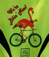 We're Bikin' Now! Flamingo Bike Jersey