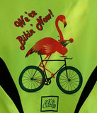 We're Bikin' Now! Flamingo Bike Jersey
