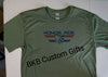 PROJECT HERO Wings Army Green Performance T-Shirts "cotton feel"