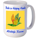 Birds in Helping Hands Coffee Mugs