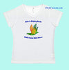 Birds in Helping Hands Ladies' Lightweight V-Neck White T-Shirt